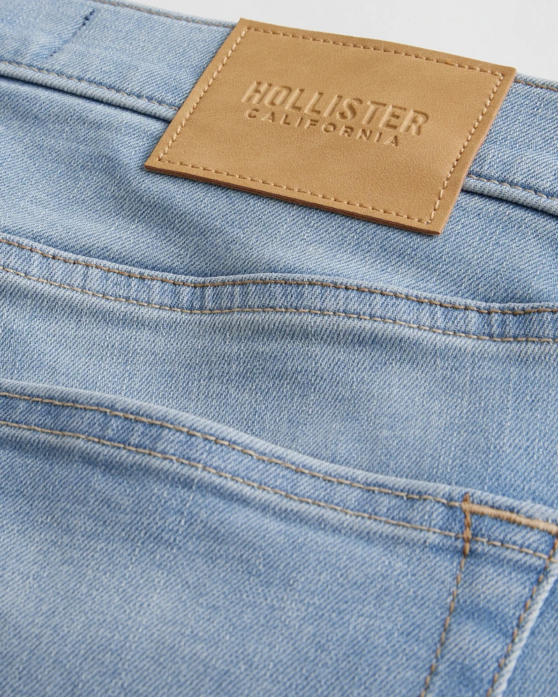 Light Wash Athletic Skinny Jeans