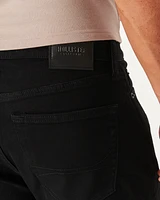 Black No Fade Athletic Straight Jeans