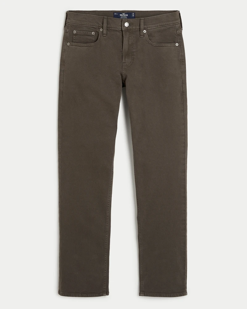 Dark Wash Slim Straight Jeans