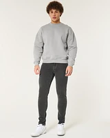 Grey Athletic Skinny Jeans