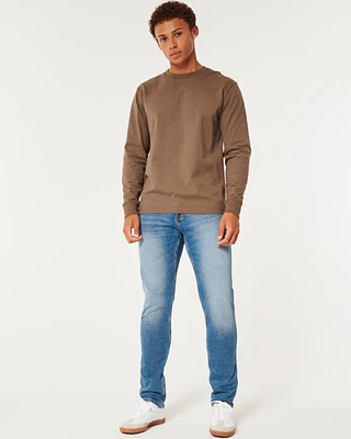 Medium Wash Athletic Skinny Jeans