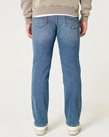 Light Wash Athletic Straight Jeans