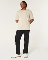 Black No Fade Athletic Slim Straight Jeans