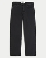 Washed Black Baggy Jeans