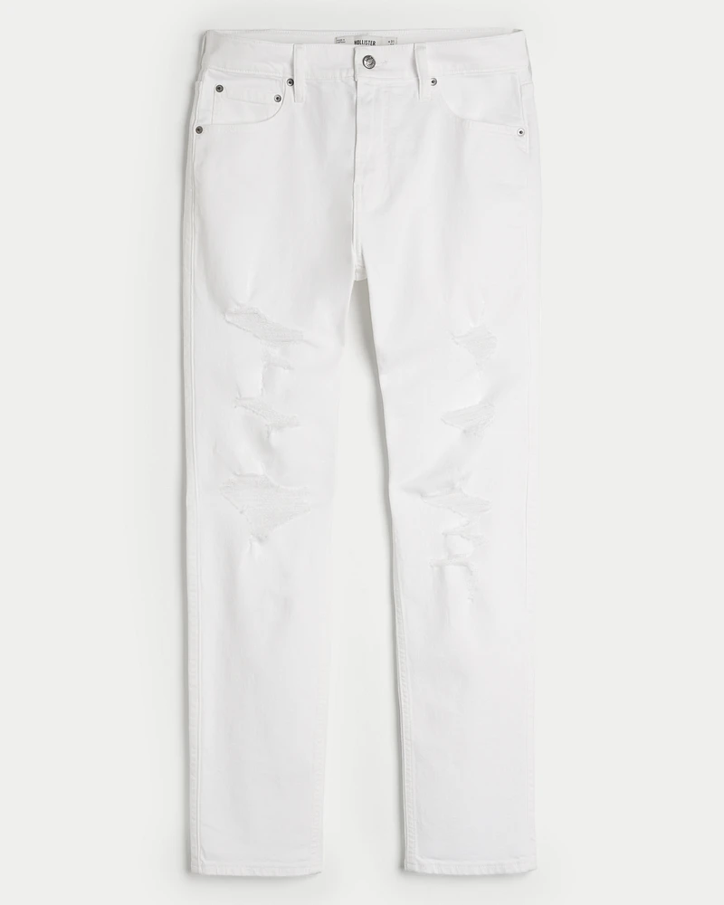 White Athletic Skinny Jeans