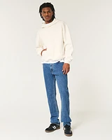 Medium Wash 90s Slim Straight Jeans