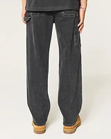 Black Baggy Carpenter Jeans