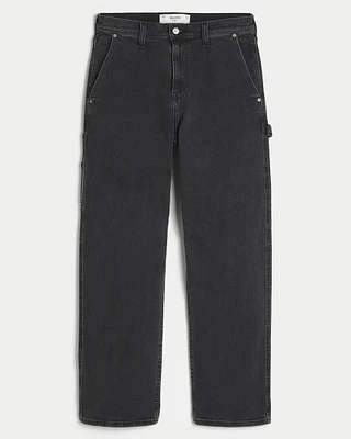 Black Baggy Carpenter Jeans