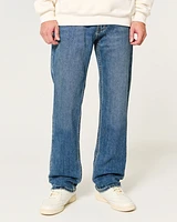 Medium Wash Straight Jeans