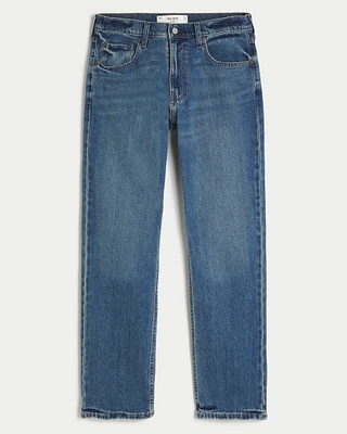 Medium Wash Straight Jeans