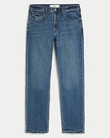 Medium Wash Straight Jeans