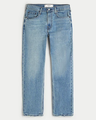 Medium Wash Straight Jeans