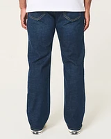 Dark Wash Athletic Straight Jeans