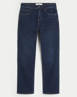 Dark Wash Athletic Straight Jeans