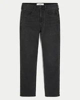 Washed Black Athletic Skinny Jeans