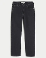 Washed Black Loose Jeans