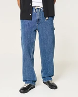 Medium Wash Baggy Painter Jeans