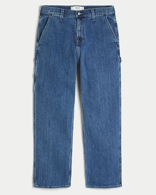 Medium Wash Baggy Painter Jeans