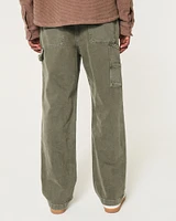 Olive Baggy Painter Jeans