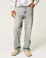 Tinted Light Wash Baggy Jeans