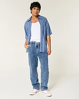 Medium Wash Baggy Painter Jeans