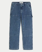 Medium Wash Baggy Painter Jeans