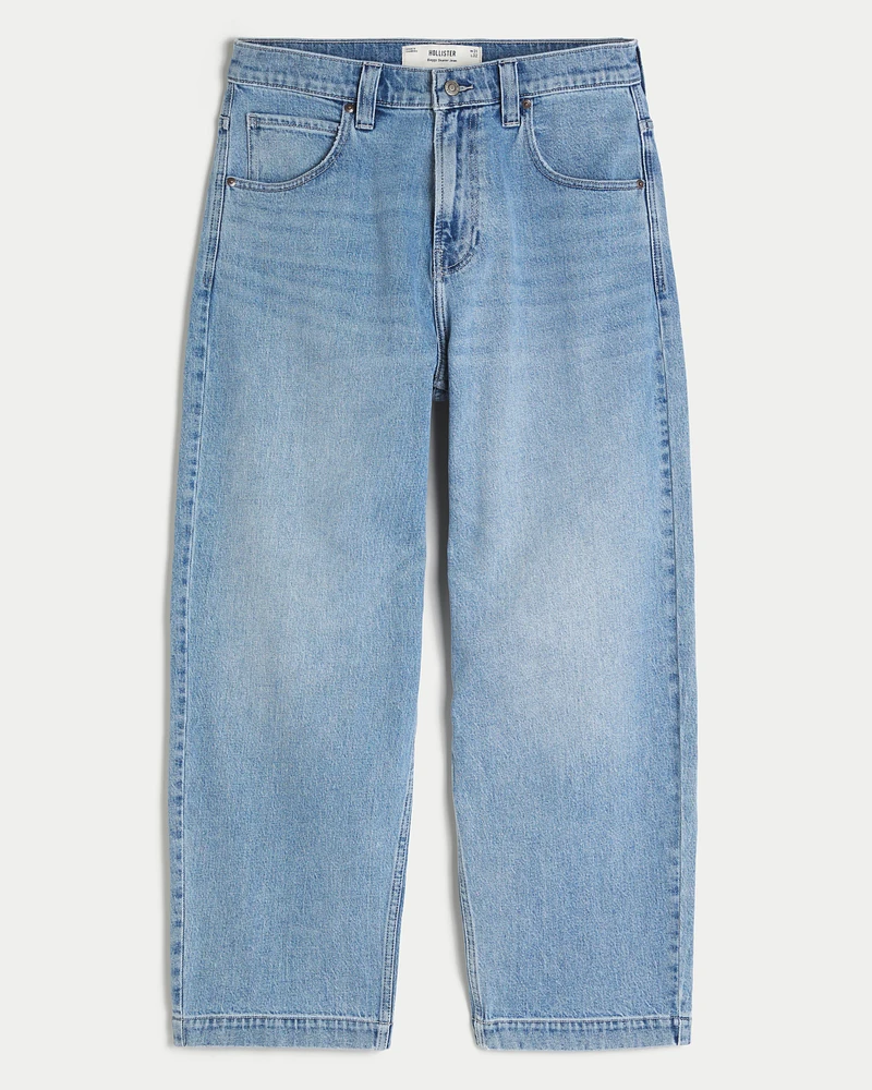 Medium Wash Baggy Skater Jeans