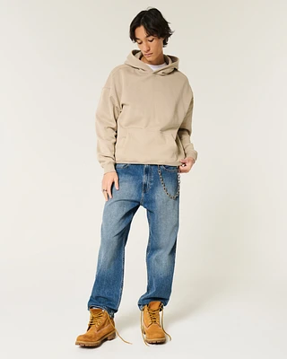 Medium Wash Baggy Jeans