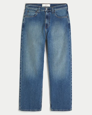 Medium Wash Baggy Jeans