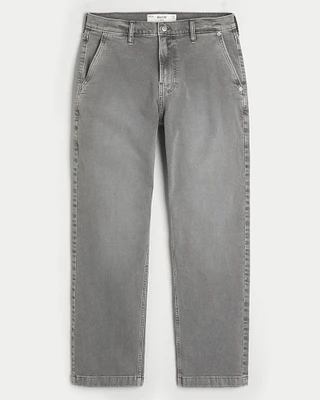 Washed Grey Loose Jeans