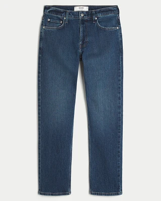 Dark Wash Slim Straight Jeans