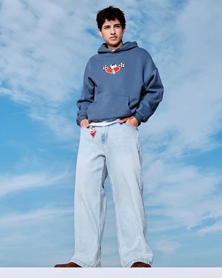 Light Wash Super Baggy Jeans