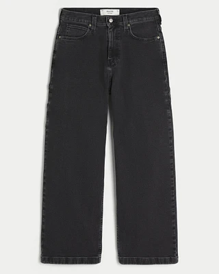 Washed Black Super Baggy Painter Jeans