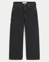 Washed Black Super Baggy Painter Jeans