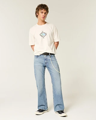 Medium Wash Relaxed Bootcut Jeans