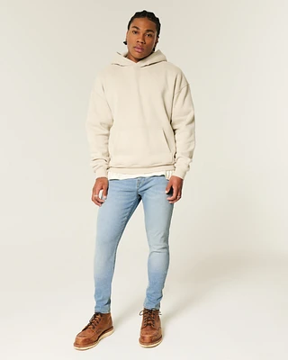 Light Wash Athletic Skinny Jeans