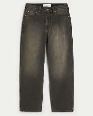 Tinted Black Baggy Jeans