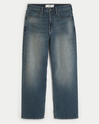 Medium Wash Baggy Jeans