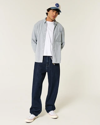 Dark Wash Baggy Skater Jeans