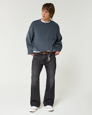 Washed Black Relaxed Boot Jeans