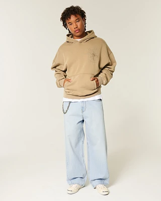 Light Wash Barrel Jeans
