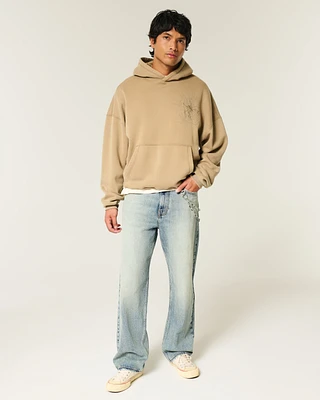 Medium Wash Baggy Jeans