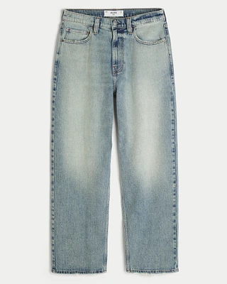 Medium Wash Baggy Jeans