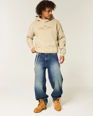 Dark Wash Super Baggy Jeans