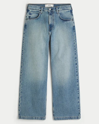 Medium Wash Super Baggy Jeans