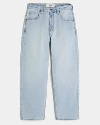 Light Wash Skater Baggy Jeans