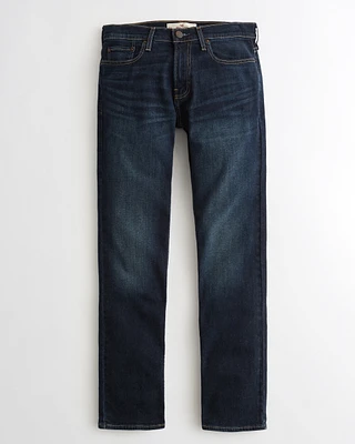 Dark Wash Slim Straight Jeans