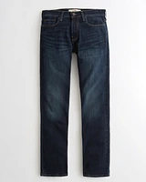 Dark Wash Slim Straight Jeans