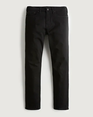 Black No Fade Slim Straight Jeans