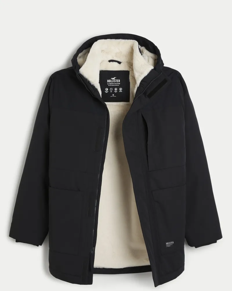 HOLLISTER Between-seasons parka in Anthracite